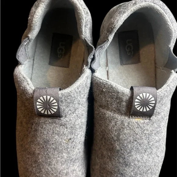 UGG Hanz Men's Gray Colored Wool Clog Style Home Shoes/Slippers Size 11 - Picture 3 of 7
